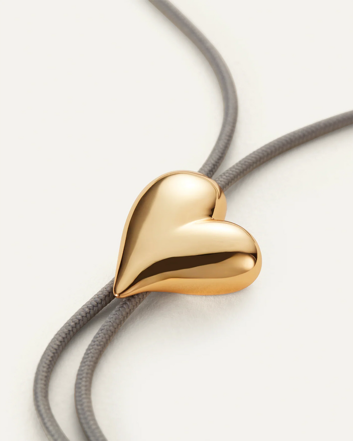 ART HEART BOLO TIE (GOLD) - JENNY BIRD