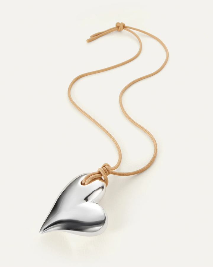 MEGA ART HEART ON A STRING (SILVER) - JENNY BIRD