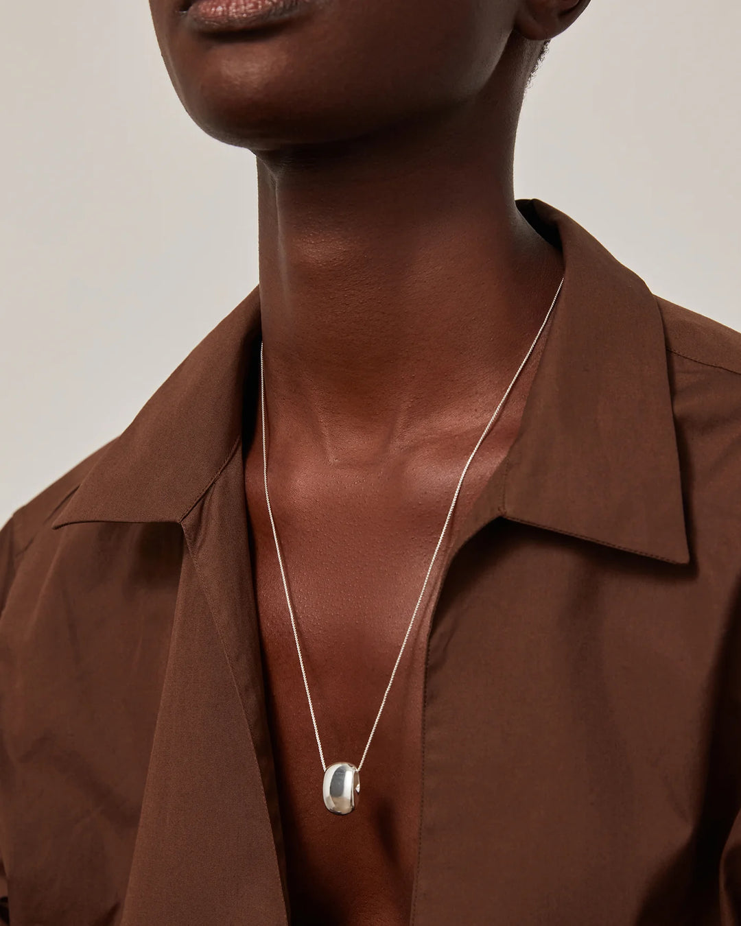 LEON PENDANT NECKLACE (SILVER) - JENNY BIRD
