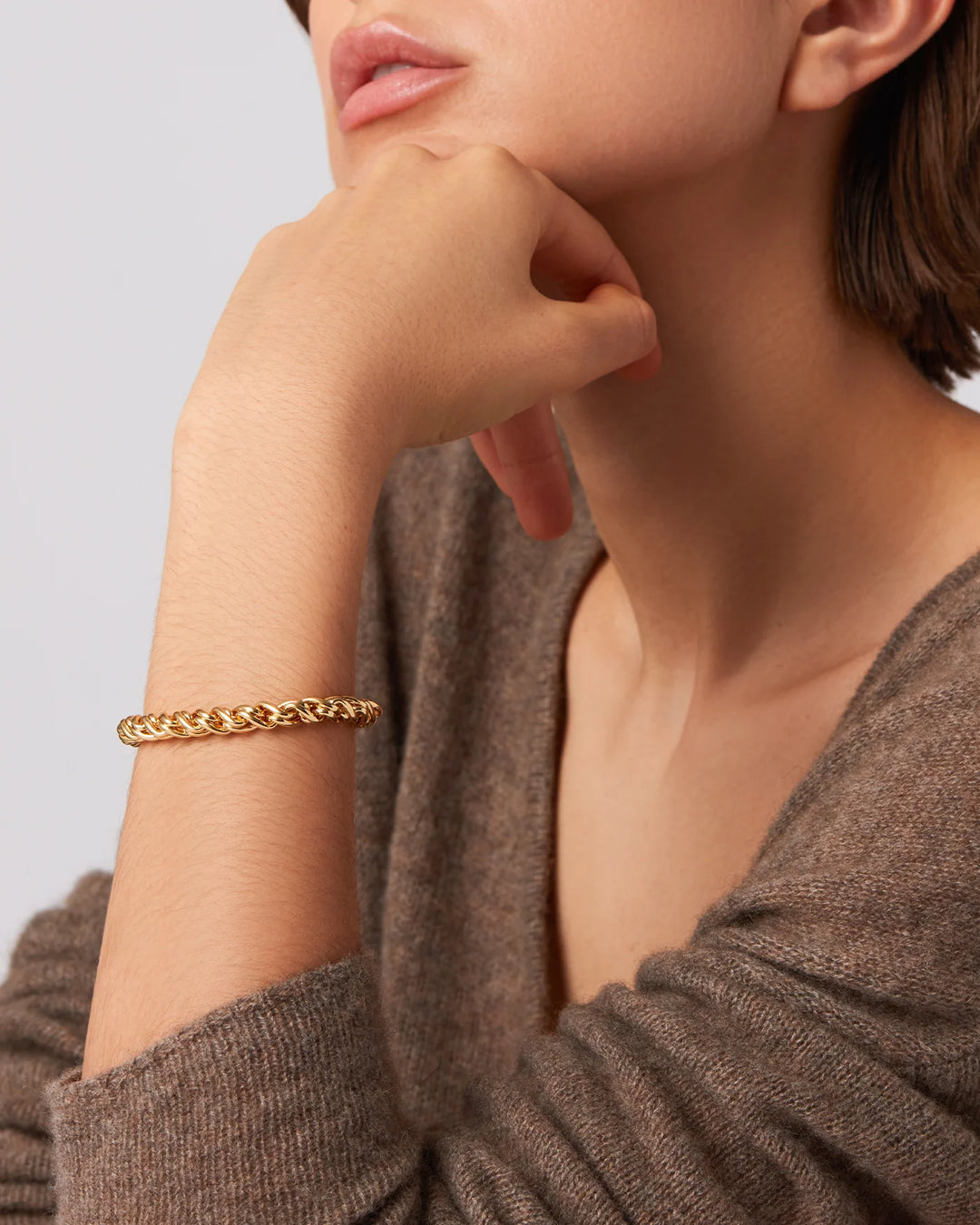 RIZZO BRACELET LARGE (GOLD) - JENNY BIRD