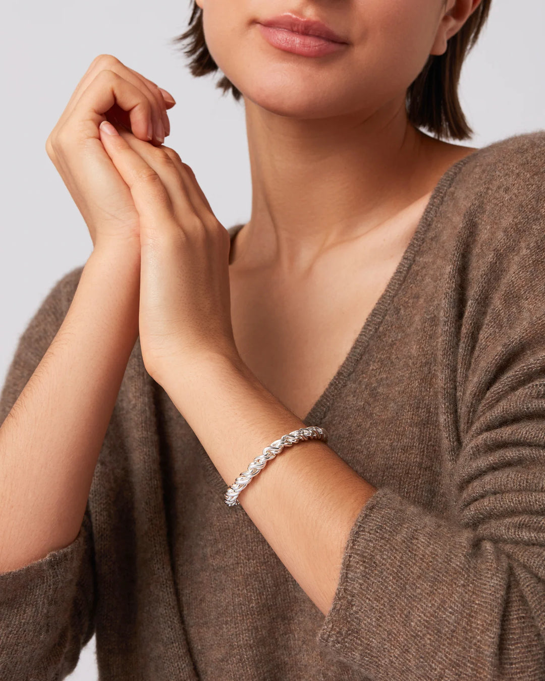 RIZZO BRACELET LARGE (SILVER) - JENNY BIRD