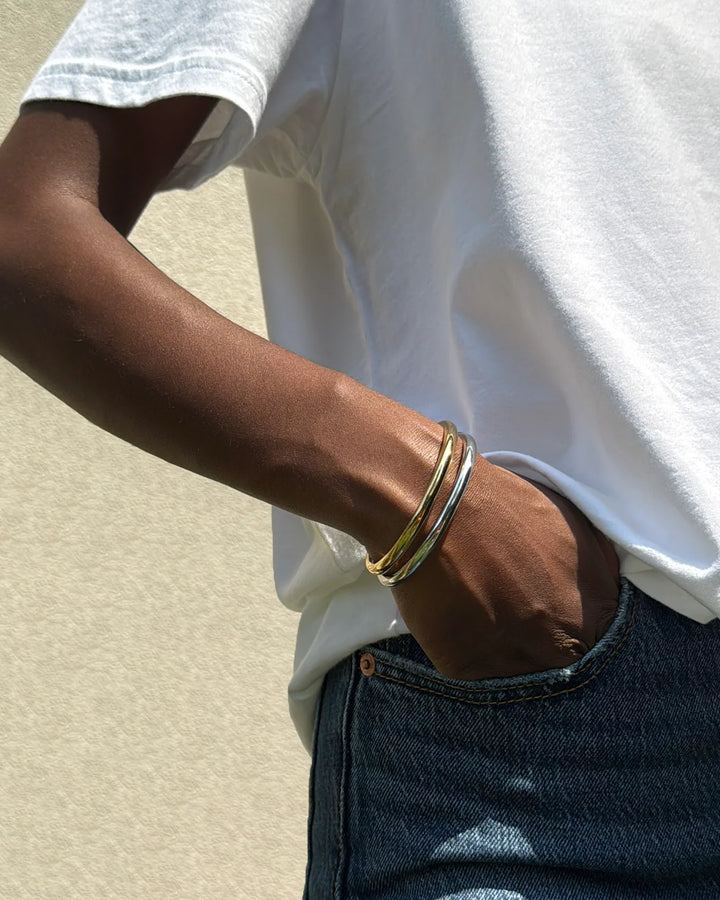 REMI BANGLE LARGE (GOLD) - JENNY BIRD