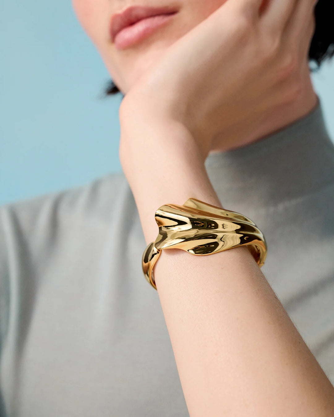 LYDIA CUFF BRACELET (GOLD) - JENNY BIRD