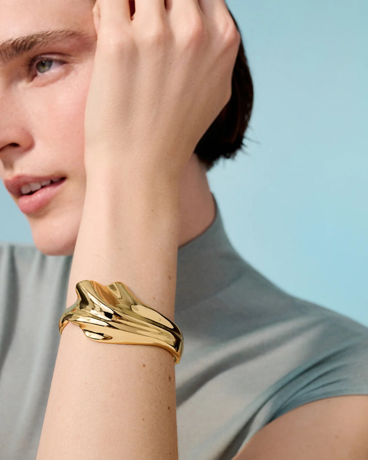 LYDIA CUFF BRACELET (GOLD) - JENNY BIRD