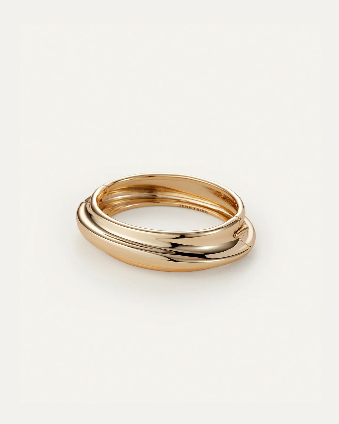 LARGE LENNON BANGLE (GOLD) - JENNY BIRD