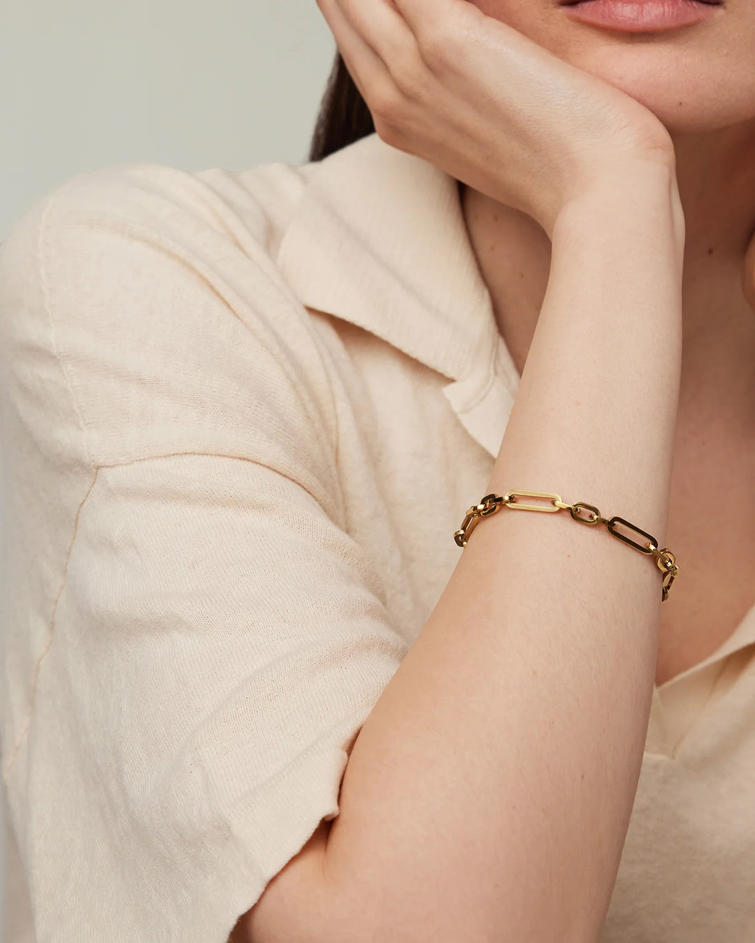 MERCER BRACELET MEDIUM (GOLD) - JENNY BIRD