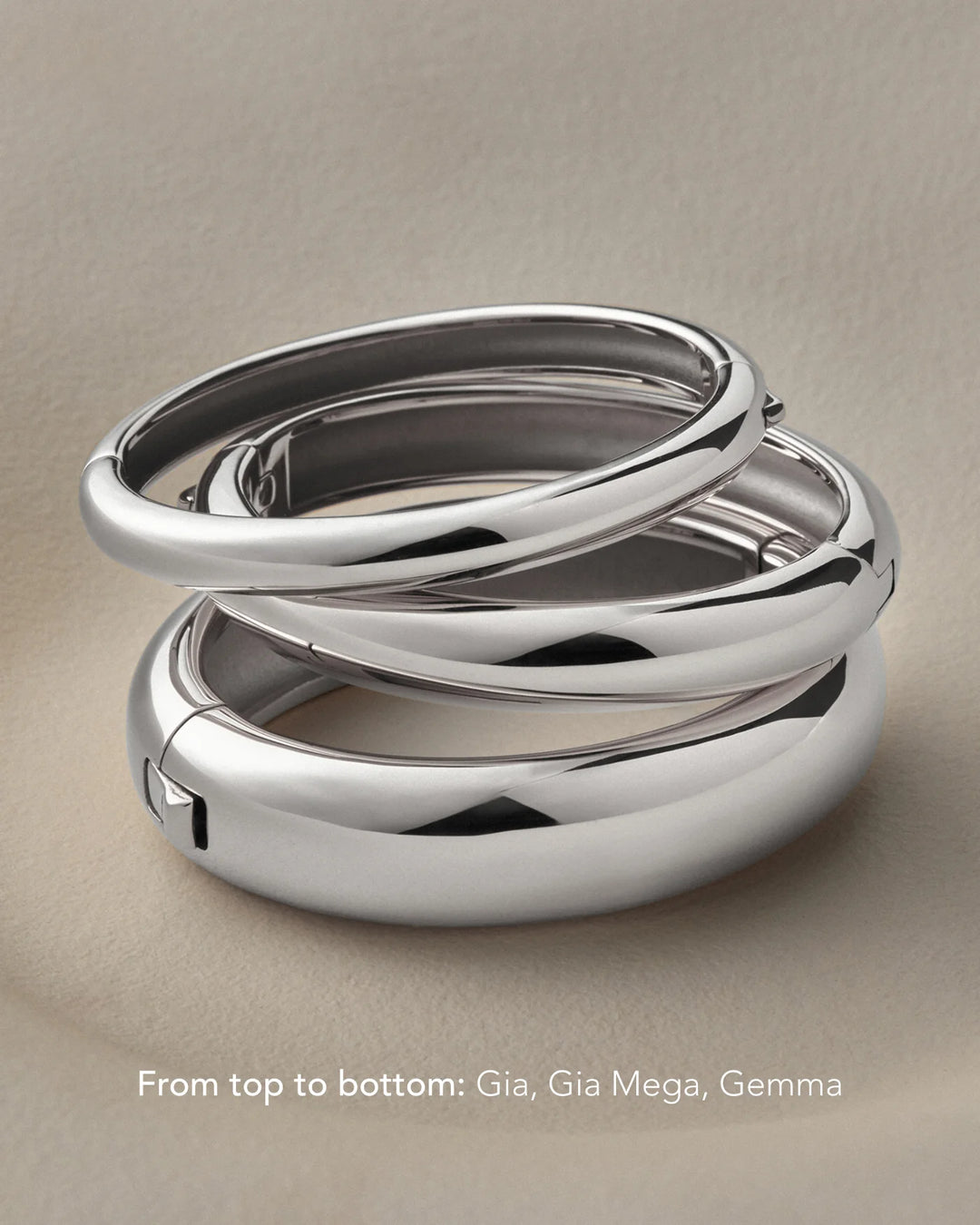 GIA BANGLE M/L (SILVER) - JENNY BIRD