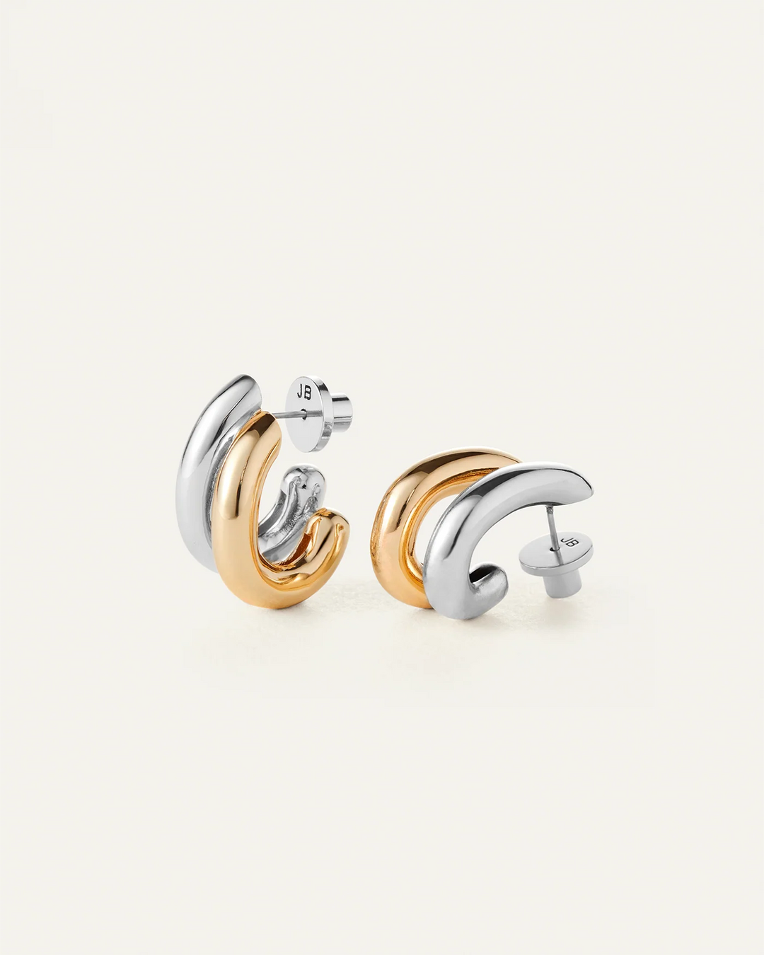 FLORENCE EARRINGS (TWO TONE) - JENNY BIRD