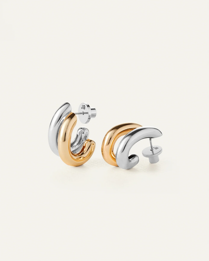 FLORENCE EARRINGS (TWO TONE) - JENNY BIRD