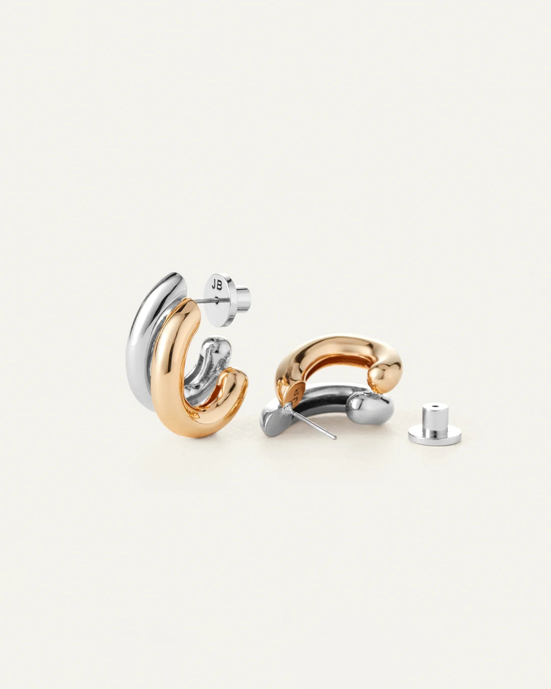 FLORENCE EARRINGS (TWO TONE) - JENNY BIRD