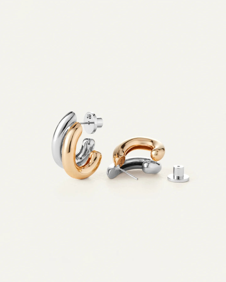 FLORENCE EARRINGS (TWO TONE) - JENNY BIRD