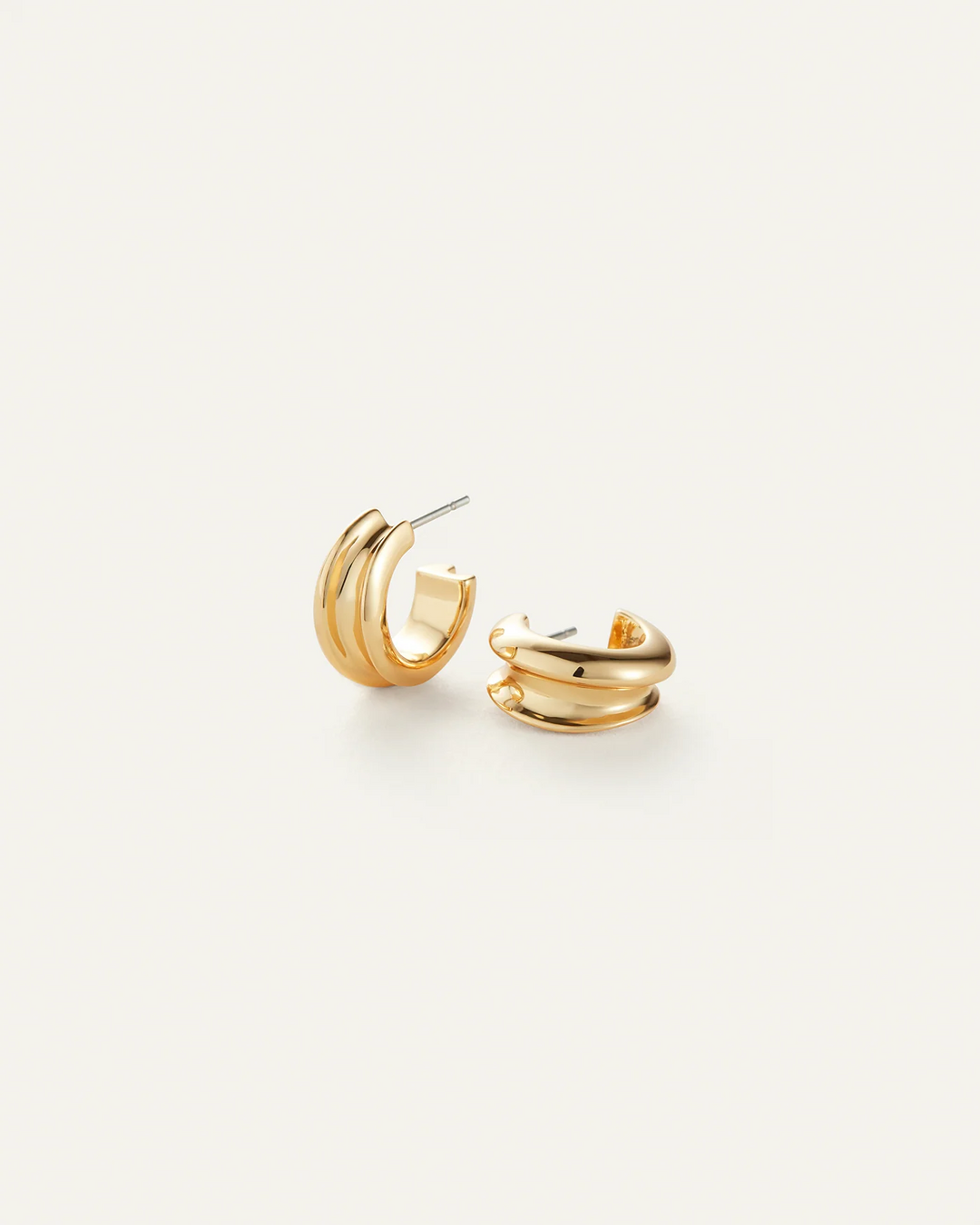 MINI LENNON HOOPS (GOLD) - JENNY BIRD