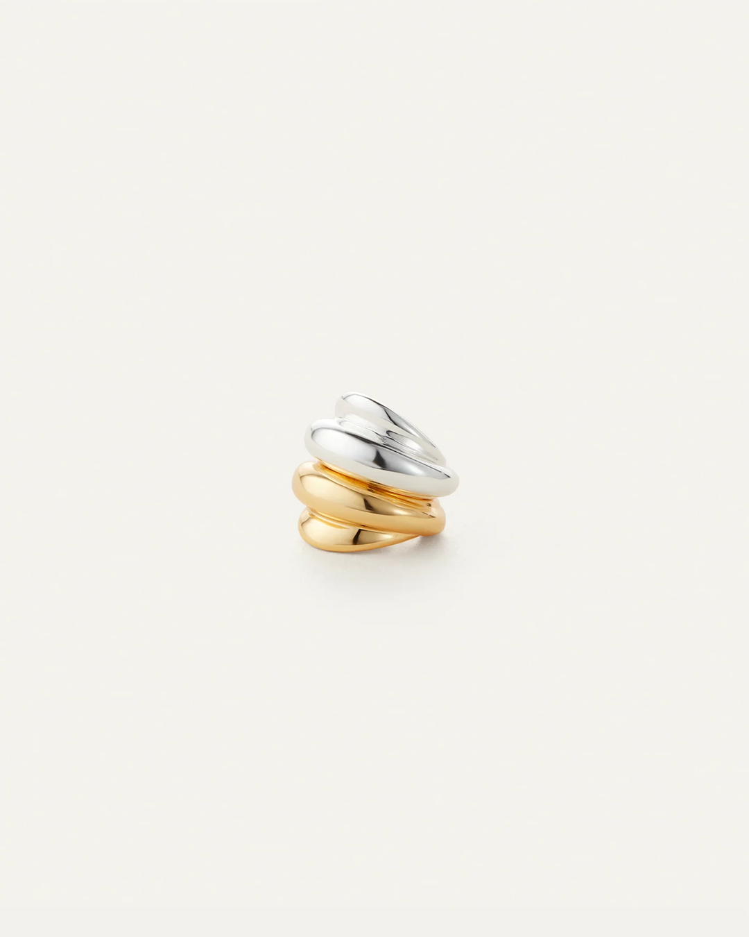 LEONA EAR CUFF SET (TWO TONE) - JENNY BIRD