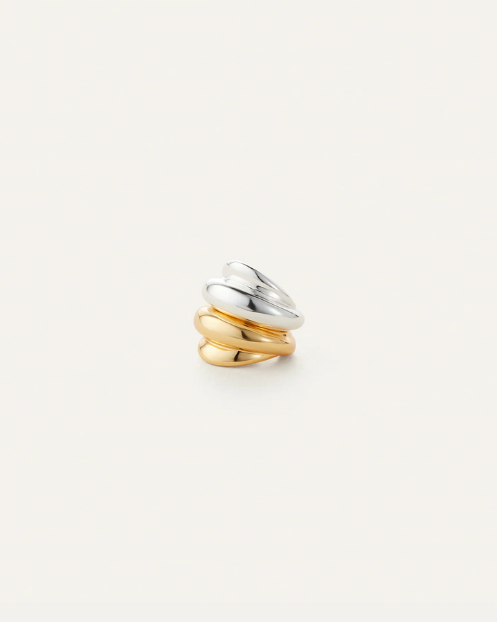 LEONA EAR CUFF SET (TWO TONE) - JENNY BIRD