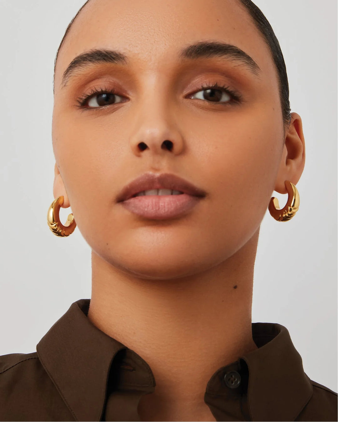 SLIM NELLE HOOPS (GOLD) - JENNY BIRD