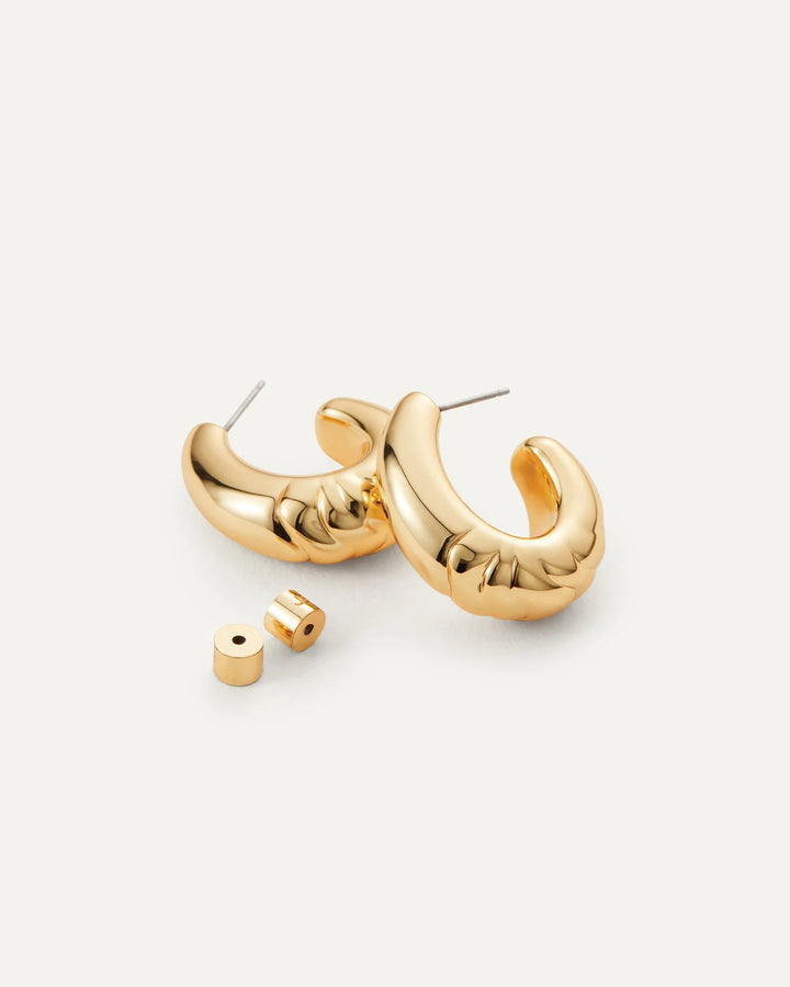 SLIM NELLE HOOPS (GOLD) - JENNY BIRD