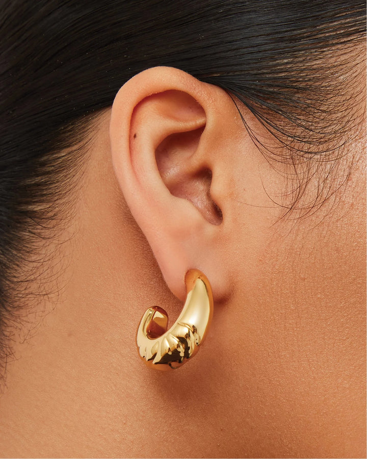 SLIM NELLE HOOPS (GOLD) - JENNY BIRD