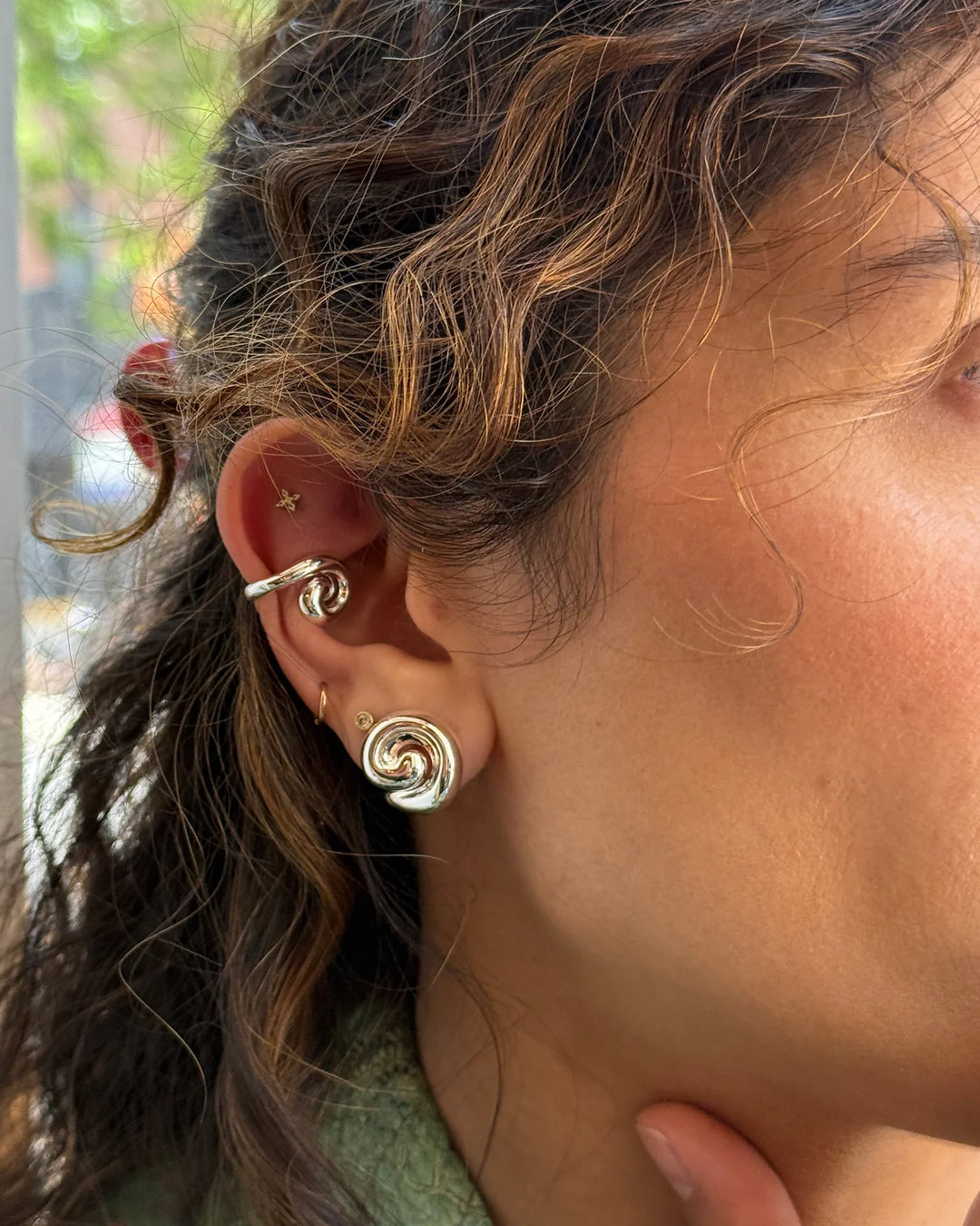 SMALL GIO EARRINGS (SILVER) - JENNY BIRD