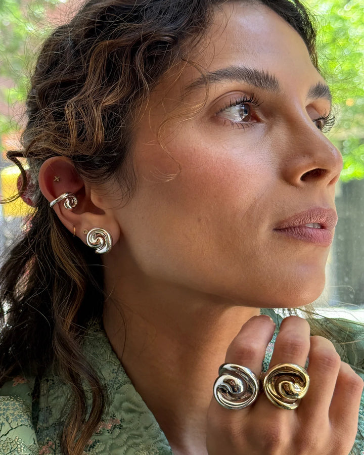 SMALL GIO EARRINGS (SILVER) - JENNY BIRD
