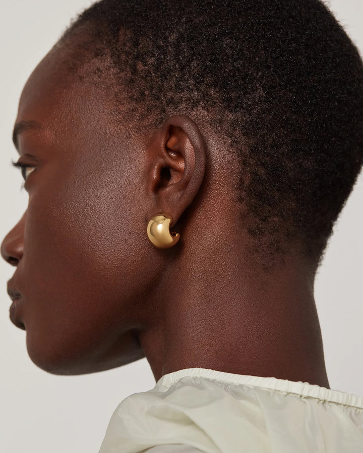 SMALL GEMMA HOOPS (GOLD) - JENNY BIRD