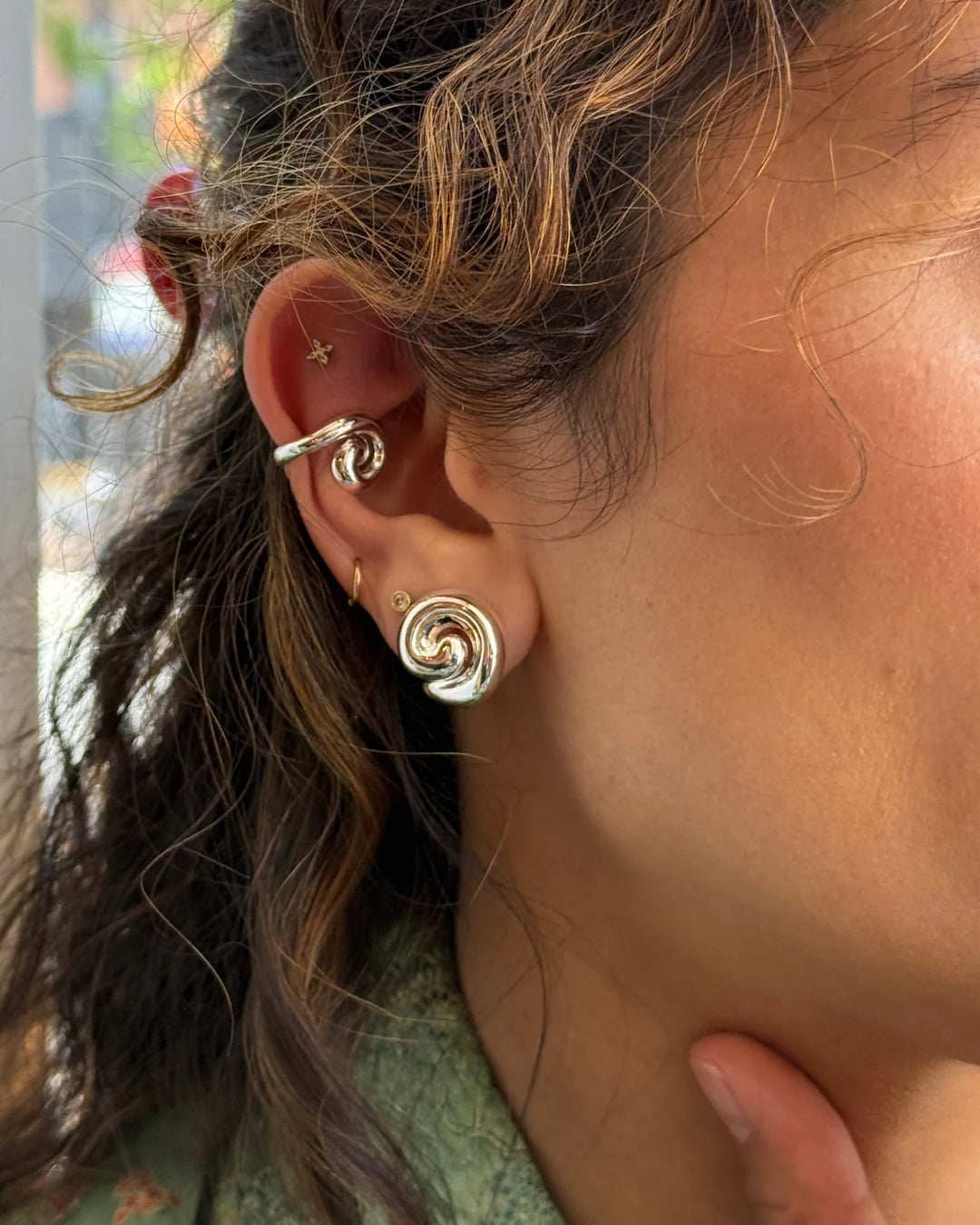 GIO EAR CUFF (SILVER) - JENNY BIRD