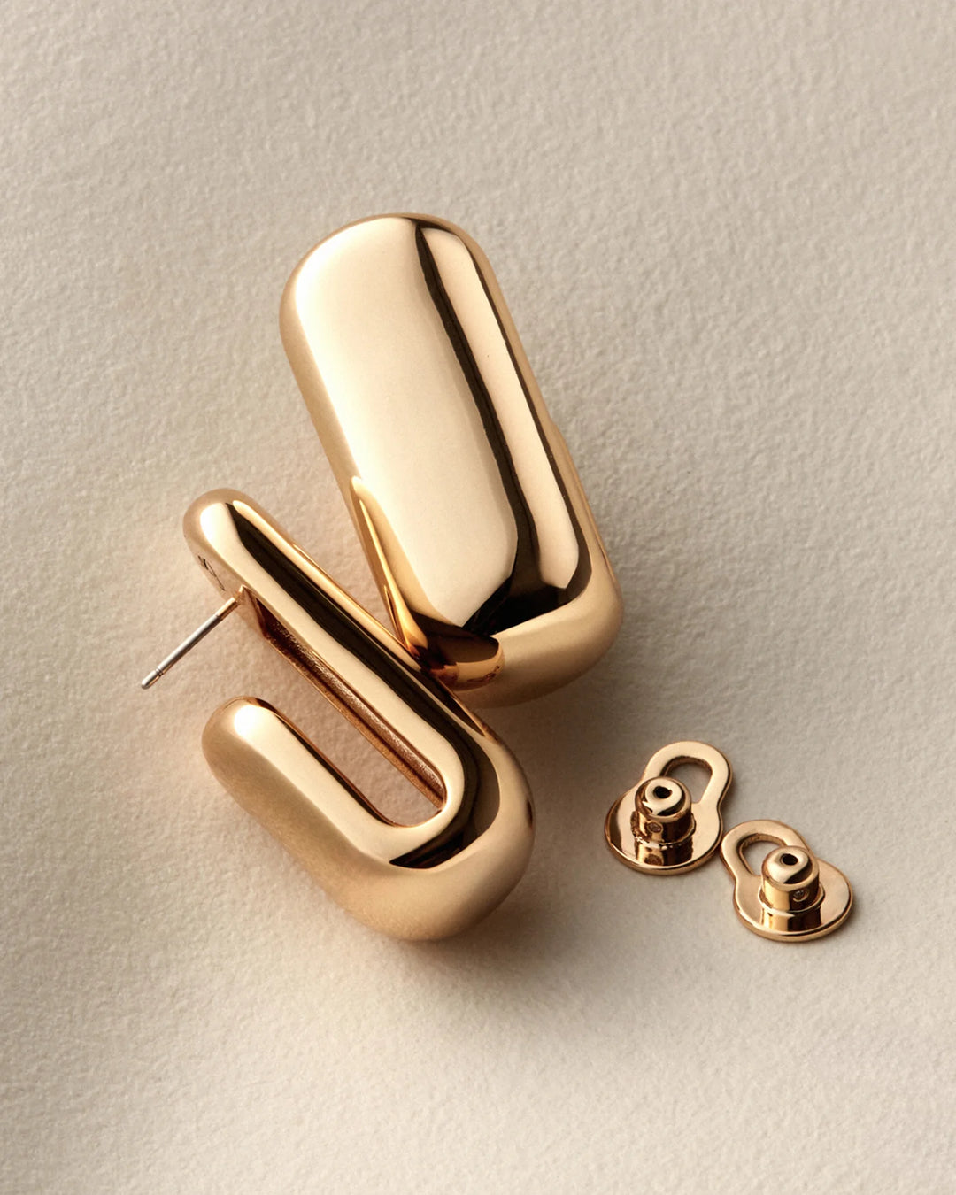 LARGE LEON EARRINGS (GOLD) - JENNY BIRD