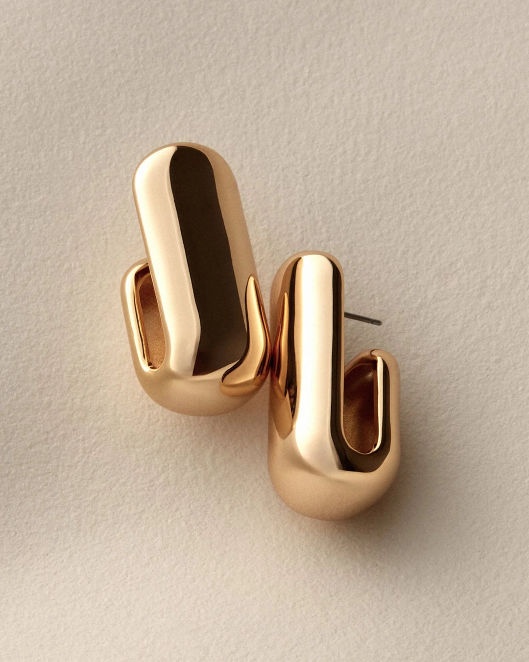 LARGE LEON EARRINGS (GOLD) - JENNY BIRD