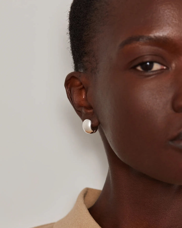 MINI GEMMA HOOPS (SILVER) - JENNY BIRD