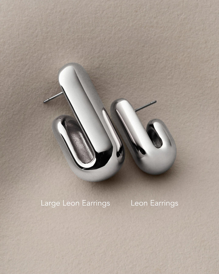 LEON EARRINGS (SILVER) - JENNY BIRD