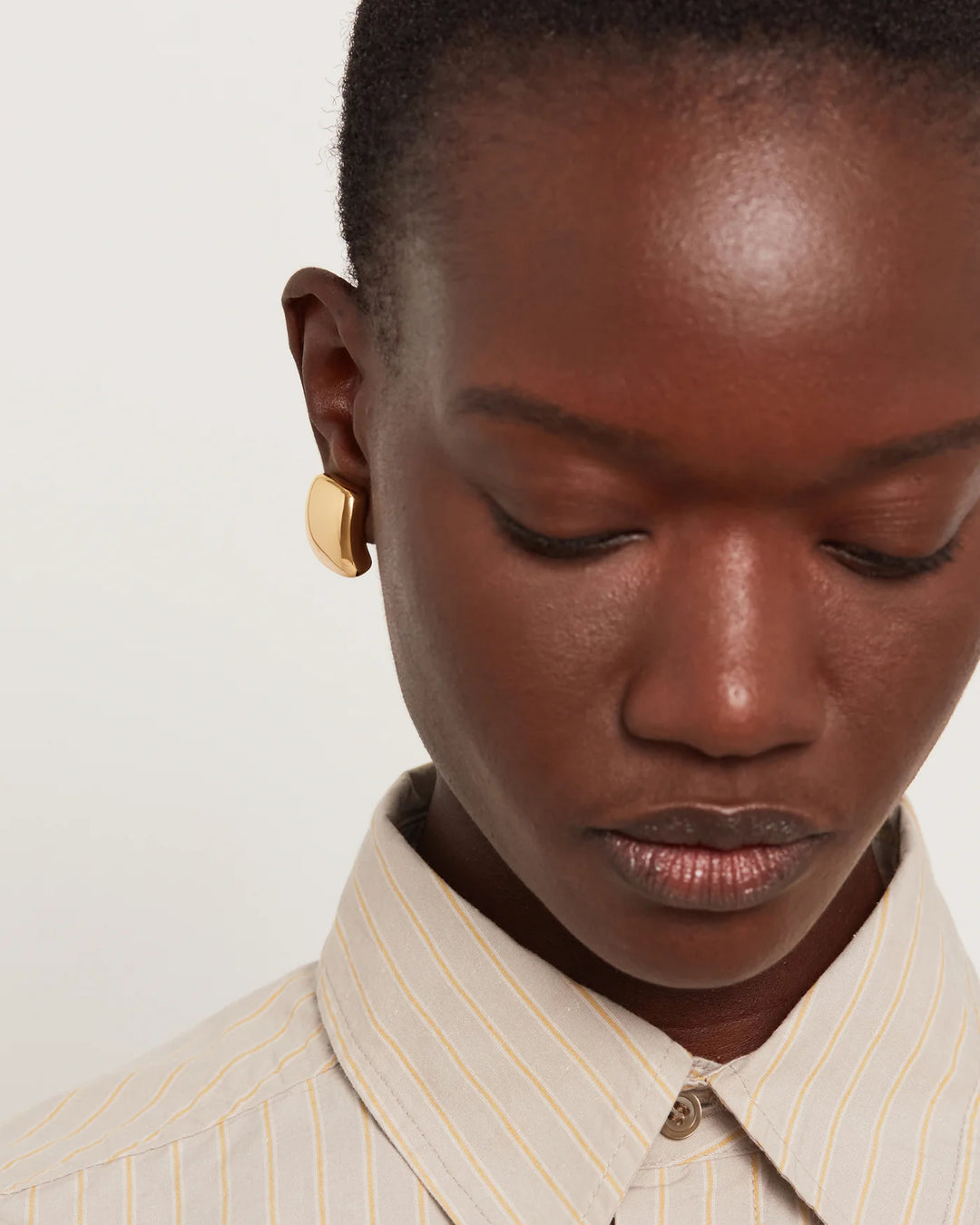 SMALL TATE EARRING (GOLD) - JENNY BIRD