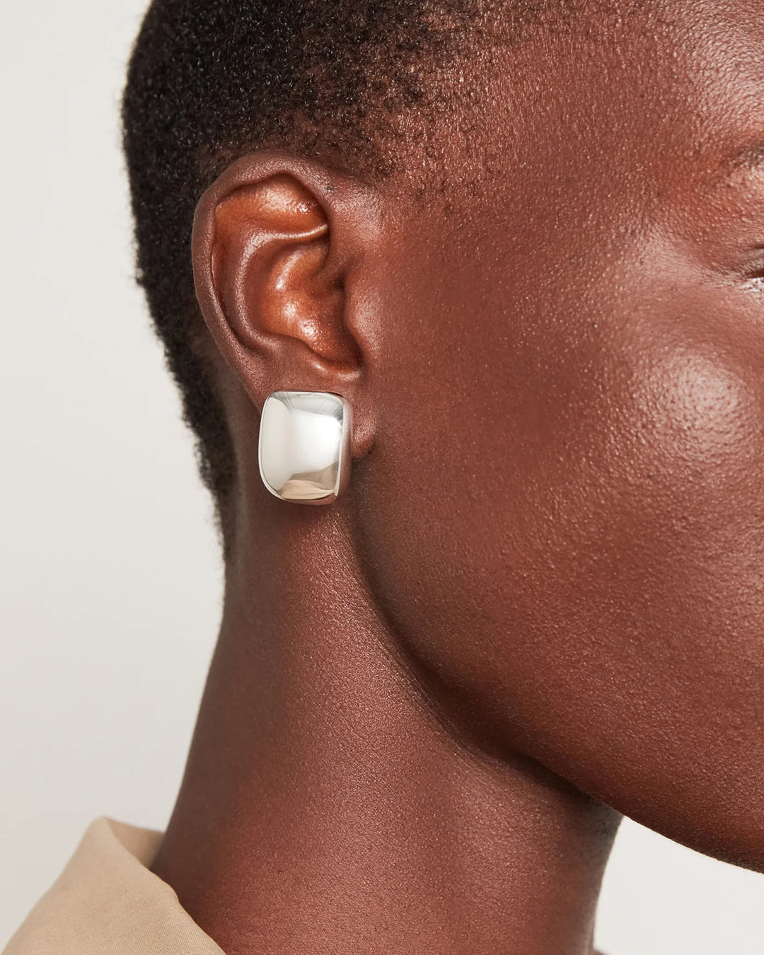 SMALL TATE EARRING (SILVER) - JENNY BIRD