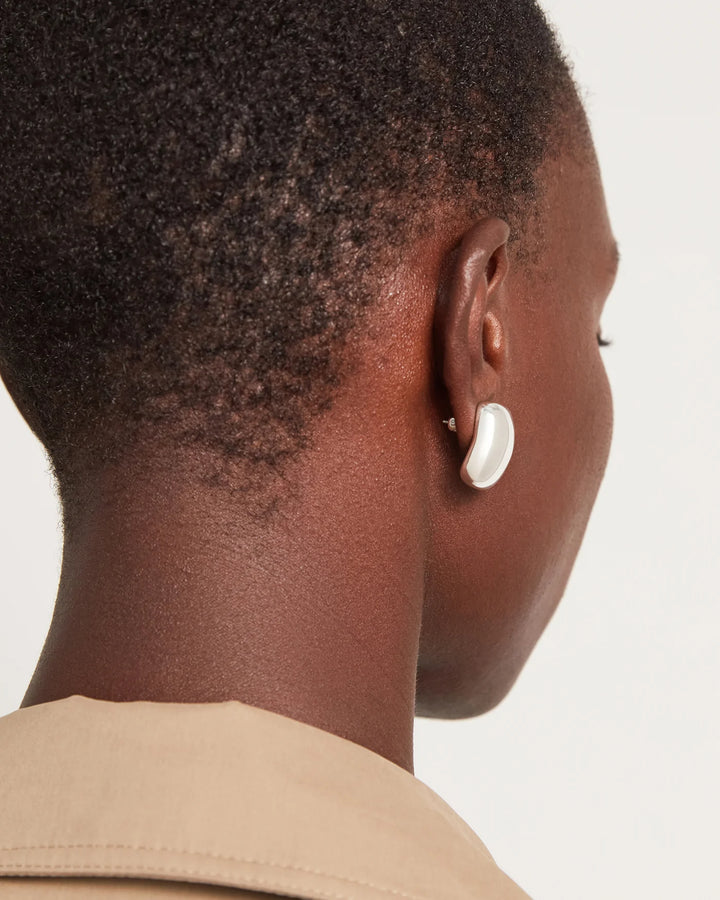 SMALL TATE EARRING (SILVER) - JENNY BIRD