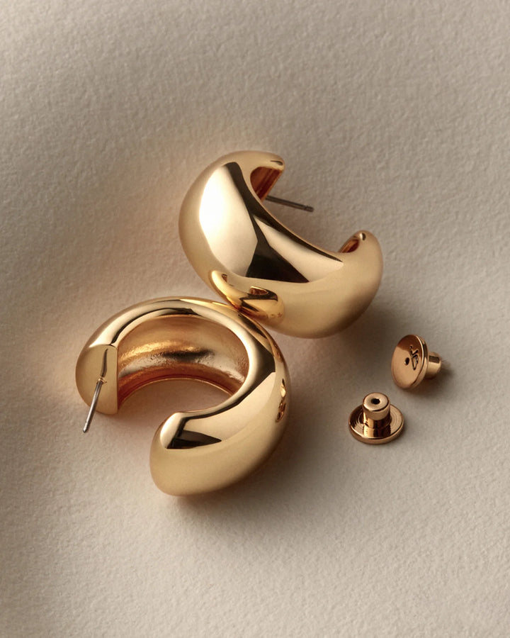 GIA HOOPS (GOLD) - JENNY BIRD