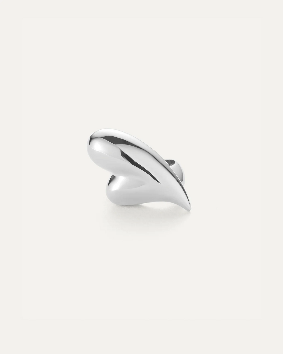 PUFFY HEART RING (SILVER) - JENNY BIRD