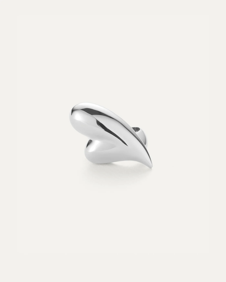 PUFFY HEART RING (SILVER) - JENNY BIRD