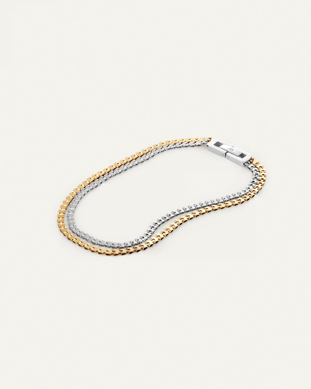 DOUBLE AMALFI ANKLET L (TWO TONE) - JENNY BIRD