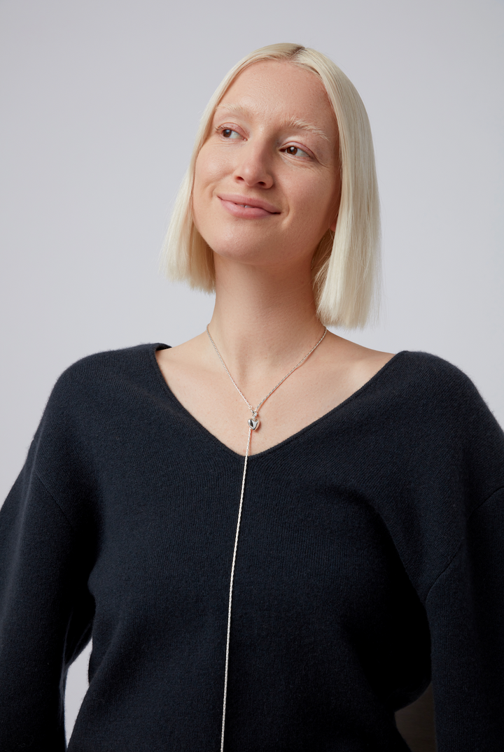 ALLY WRAP NECKLACE (SILVER) - JENNY BIRD