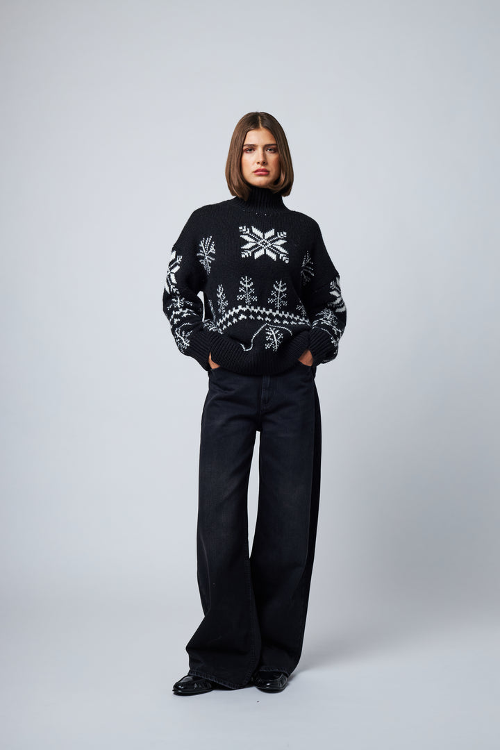 JEMIMA SWEATER (BLACK DIAMOND) - LINE