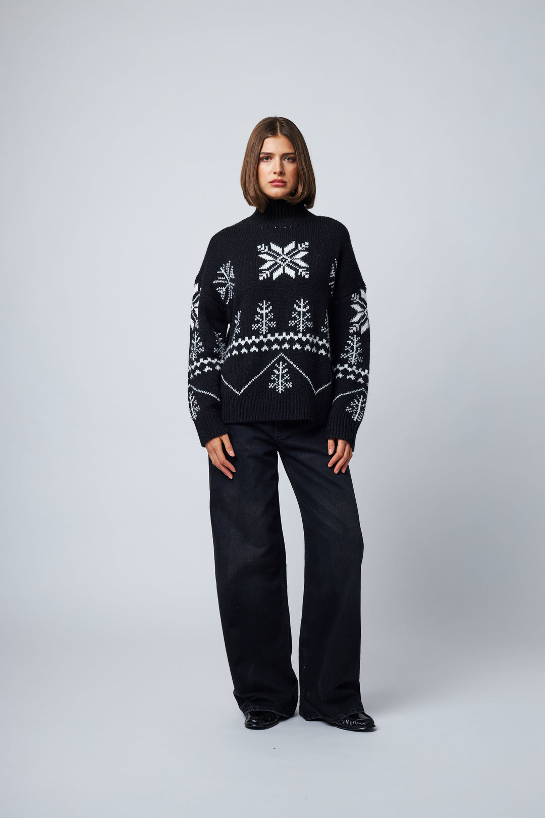 JEMIMA SWEATER (BLACK DIAMOND) - LINE