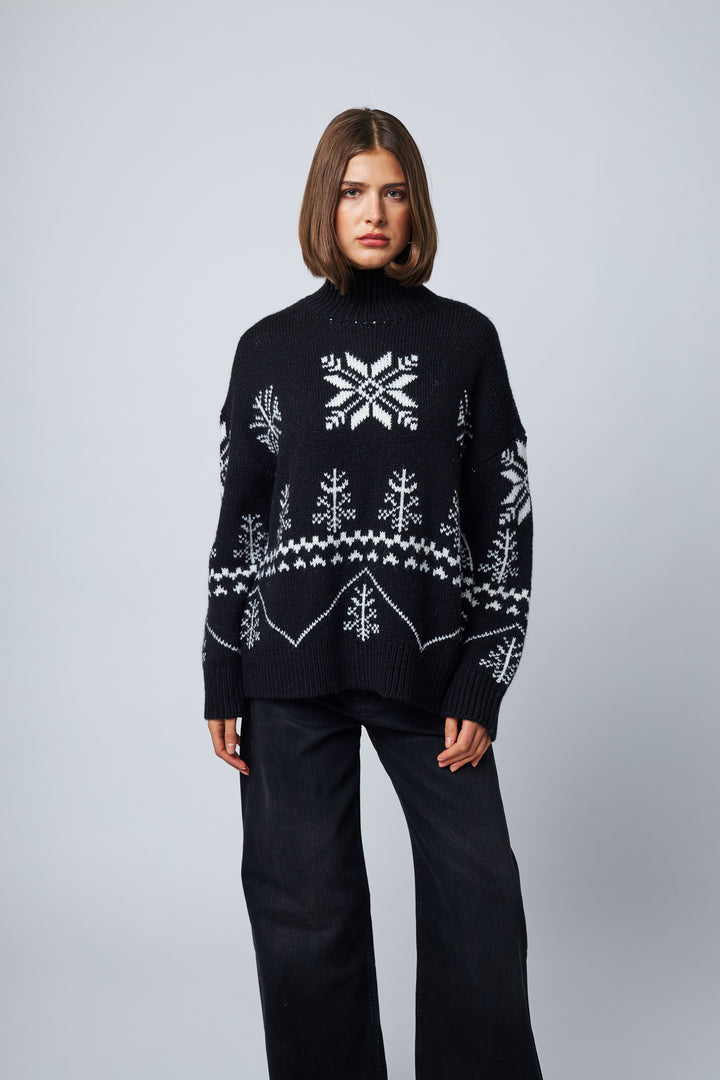 JEMIMA SWEATER (BLACK DIAMOND) - LINE