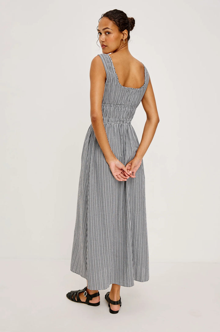JORDIE DRESS (BLACK GINGHAM) - RAILS