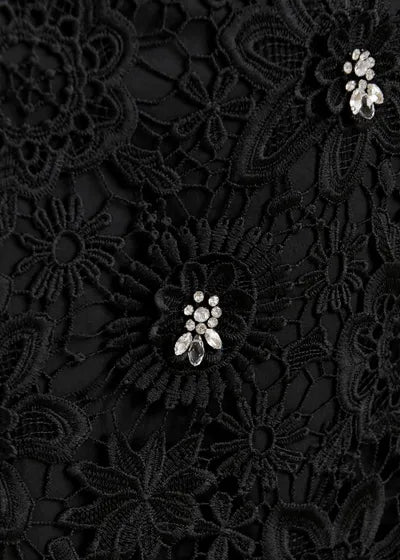 JOURGET SEE YOU LACE SKIRT (BLACK) - ESSENTIAL ANTWERP