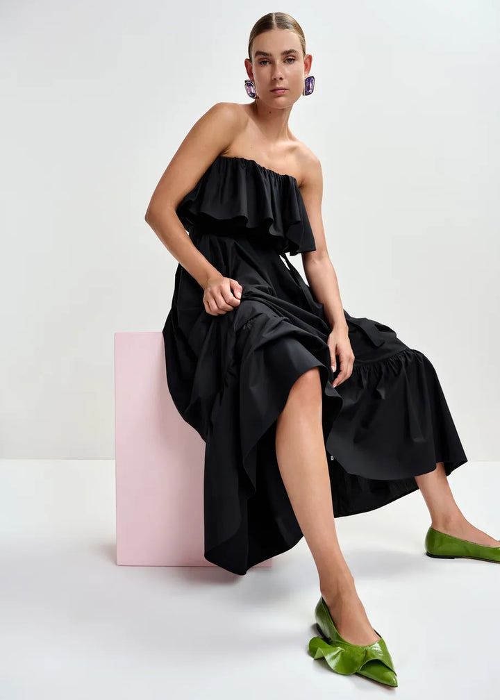 JOYCE CATCHING Z'S DRESS (BLACK) - ESSENTIAL ANTWERP
