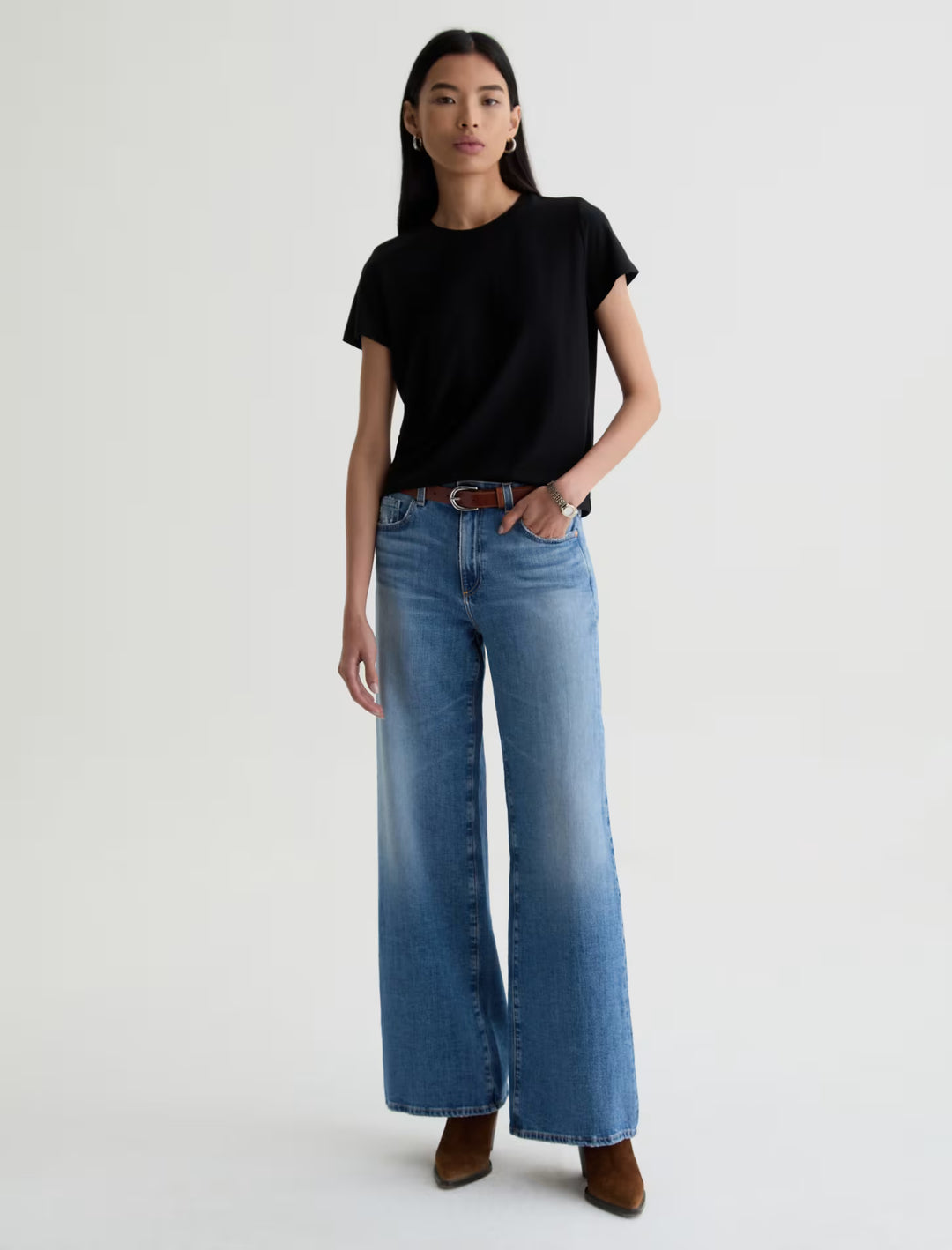 SAIGE WIDE LEG (AMERICAN WEST) - A.G. DENIM