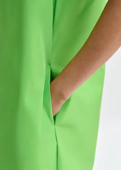 JUICER ASYMMETRICAL ONE SHOULDER DRESS (GREEN) - ESSENTIAL ANTWERP