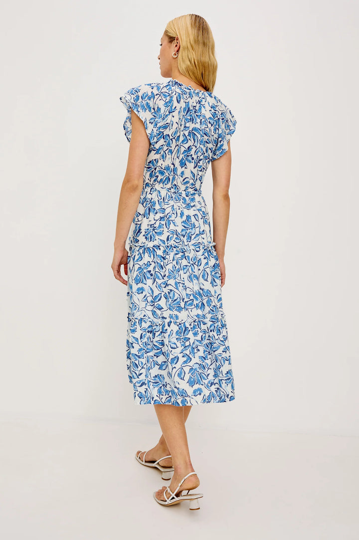 JUNI LINEN MAXI DRESS (AZURE JASMINE) - RAILS