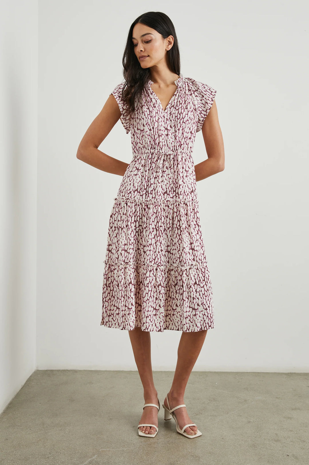 JUNI DRESS (PINK STATIC LEOPARD) - RAILS
