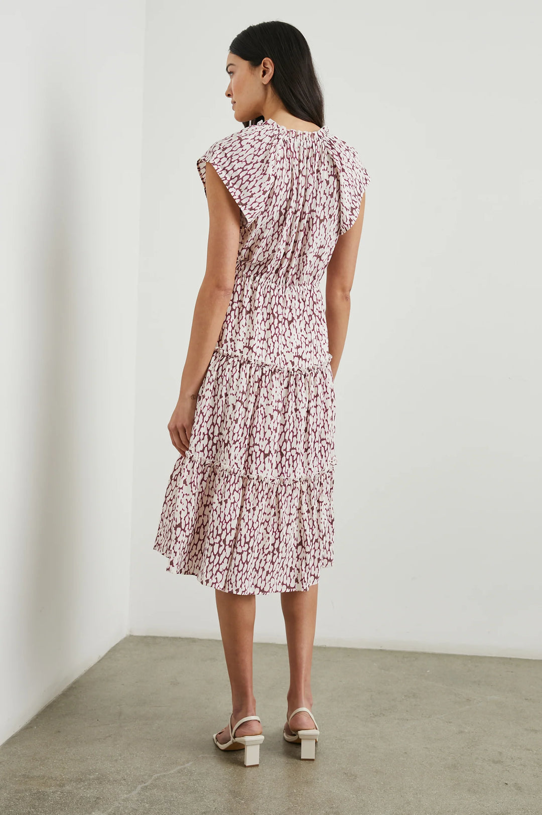 JUNI DRESS (PINK STATIC LEOPARD) - RAILS