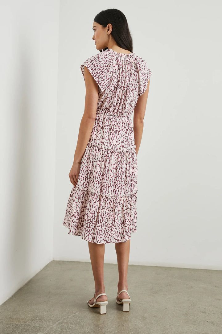 JUNI DRESS (PINK STATIC LEOPARD) - RAILS
