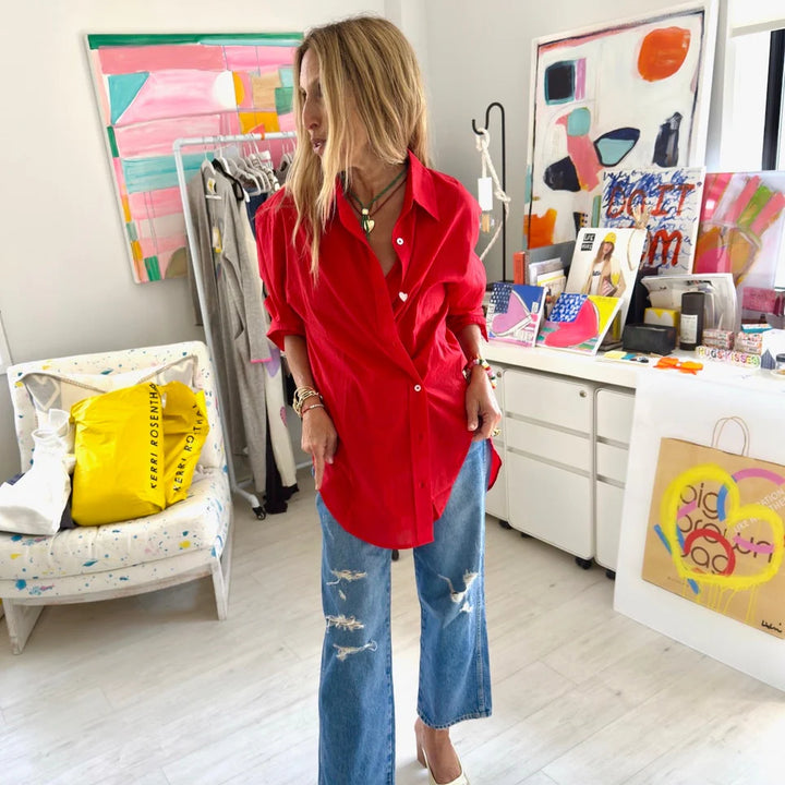 JACK SHIRT (RED) - KERRI ROSENTHAL